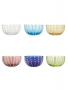 zafferano, Set 6 ciotoline assortite in vetro Perle